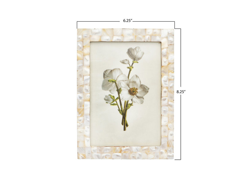 Creative Co-OP Mother of Pearl 5x7 Photo Frame