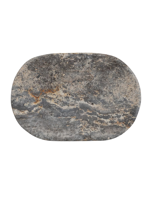 Oval Travertine Soap Dish