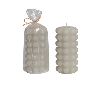 Unscented Hobnail Pillar Candle