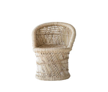 Woven Bamboo and Rope Chair