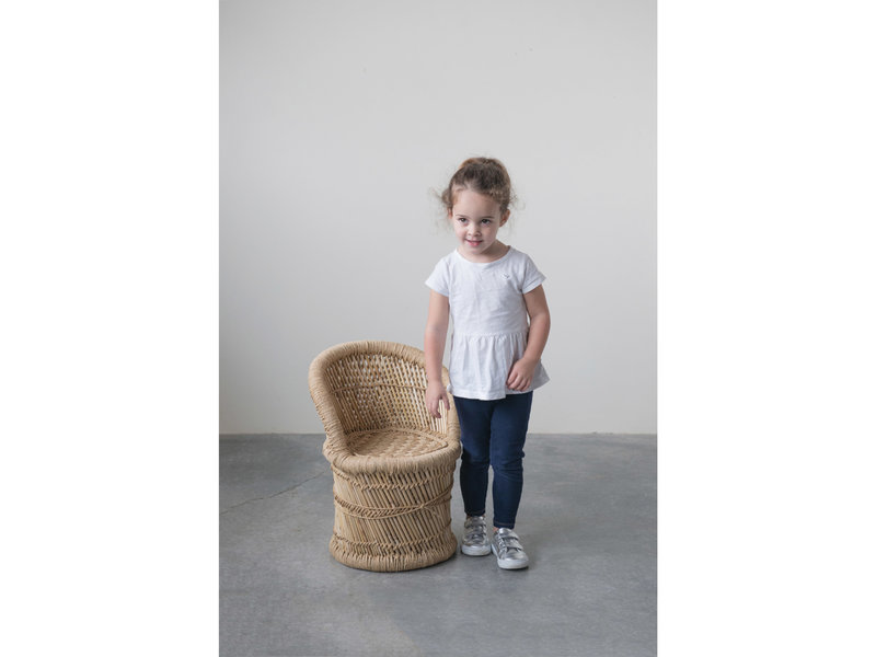 Creative Co-OP Woven Bamboo and Rope Chair