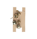 Creative Co-OP 61"L Metal Bell Garland, Gold Finish