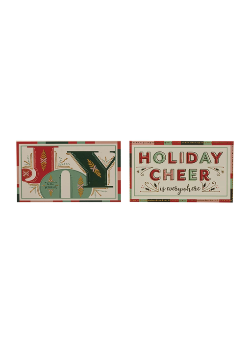 Safety Matches in Matchbox with Holiday Saying, 2 Styles