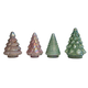 Embossed Mercury Glass Tree, 3 Styles, 4 Iridescent Colors