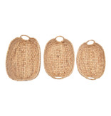 Creative Co-OP Hand-Woven Water Hyacinth Baskets, Large