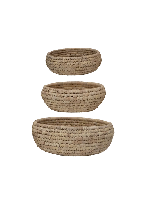 Grass and Date Leaf Baskets, Small