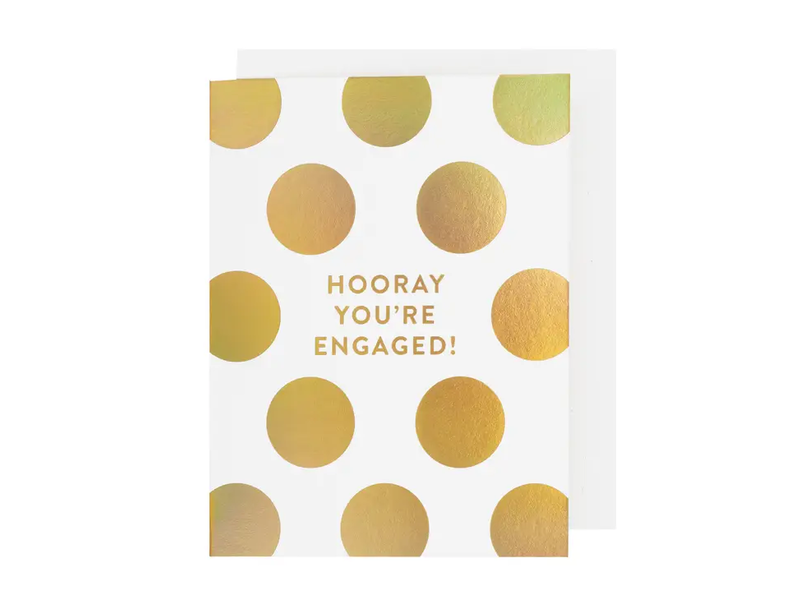 The Social Type Engaged Hologram Wedding Card