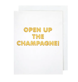 The Social Type Open Up Champagne Congrats Card