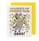 The Social Type Donkey Graduation Card