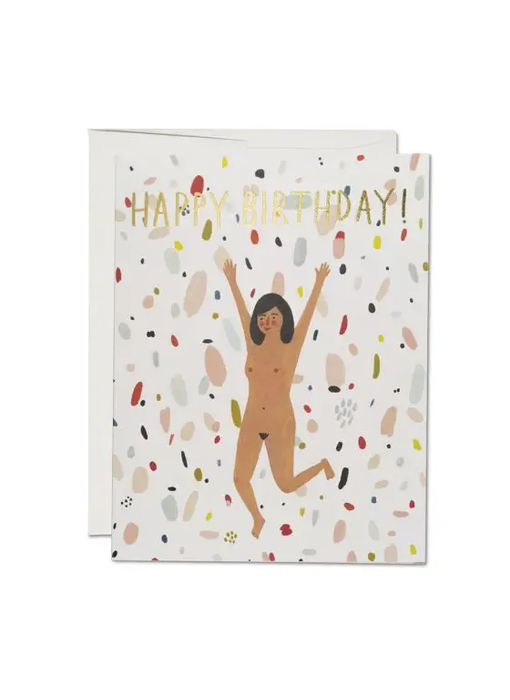 Birthday Suit birthday greeting card