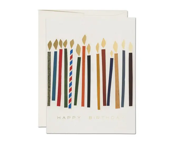 Candles birthday greeting card