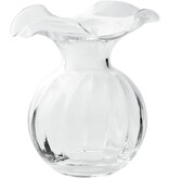 Vietri Incorporated Hibiscus Glass Clear Medium Fluted Vase