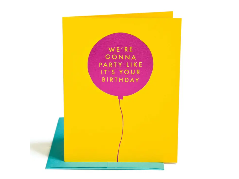 The Social Type Party Birthday Card