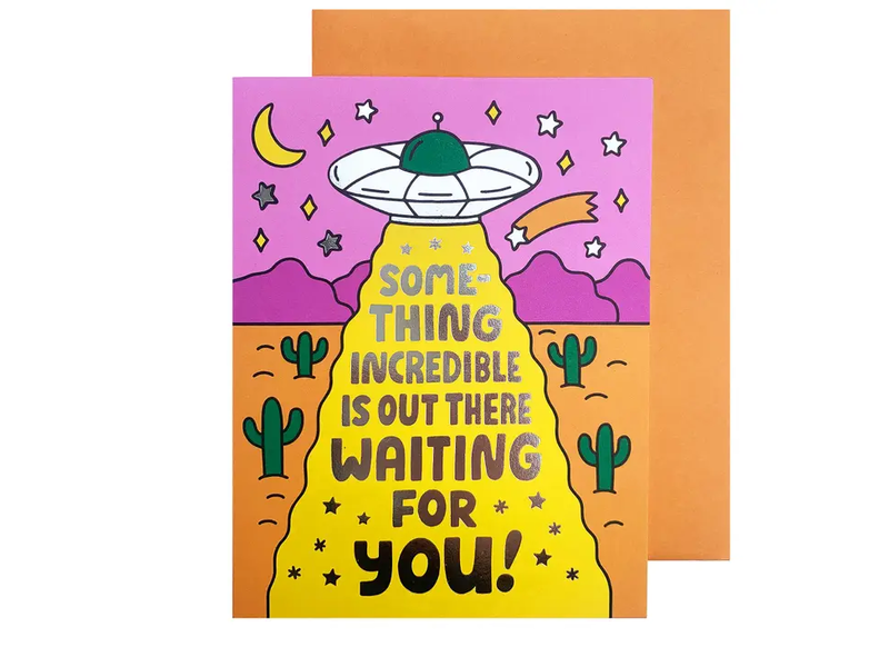 The Social Type Something Incredible Spaceship - Friendship / Grad Card