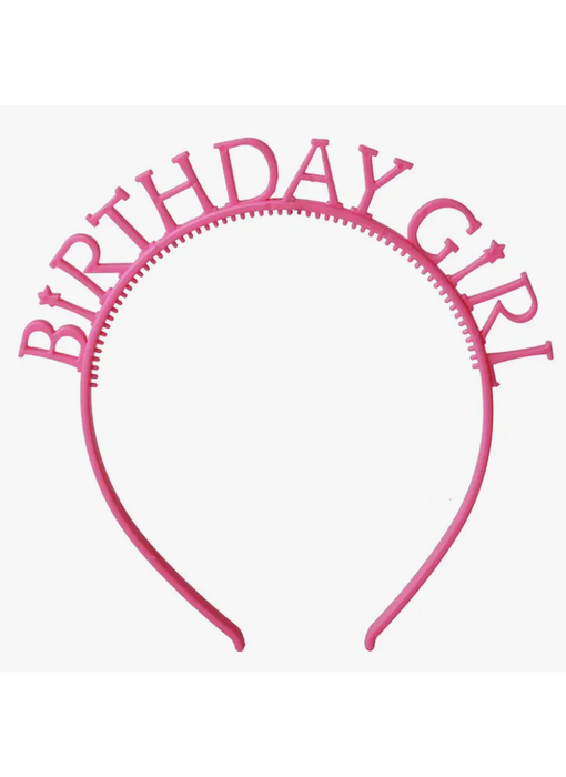 Birthday Girl Headband - Hot Pink