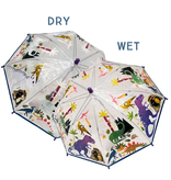 Floss and Rock Dino Transparent Colour Changing Umbrella