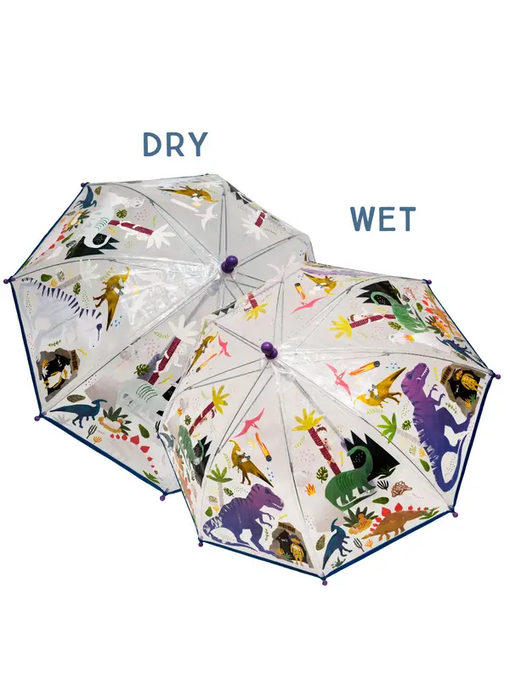 Dino Transparent Colour Changing Umbrella