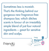 Friendly Soap Fragrance Free Shampoo Bar - Eco Friendly