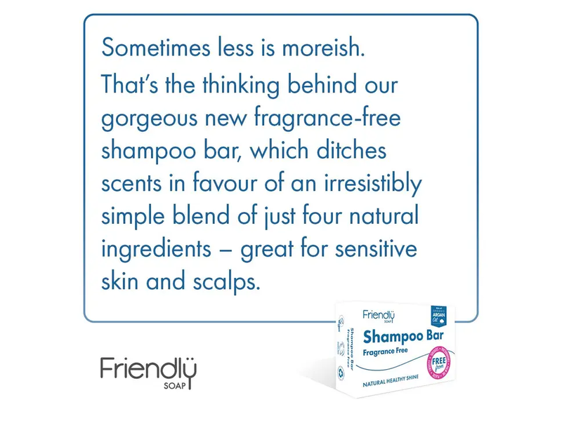 Friendly Soap Fragrance Free Shampoo Bar - Eco Friendly