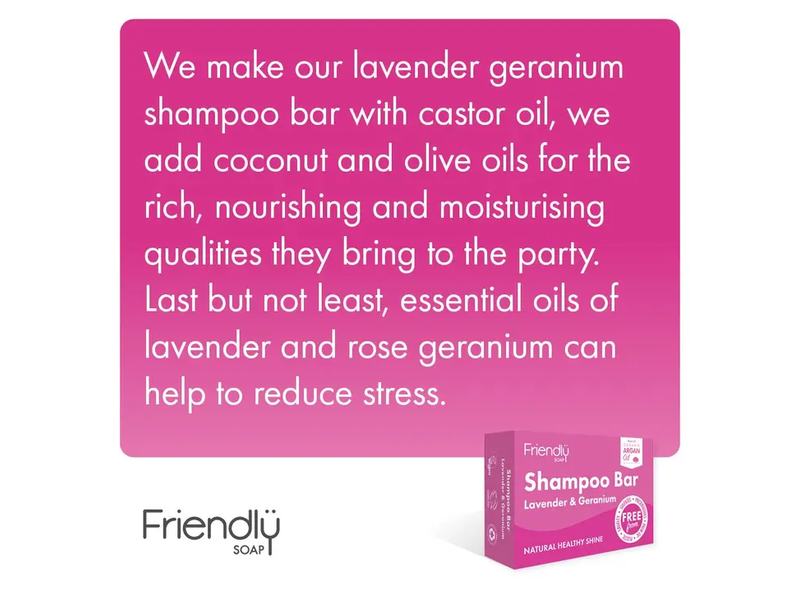 Friendly Soap Lavender & Geranium Shampoo Bar