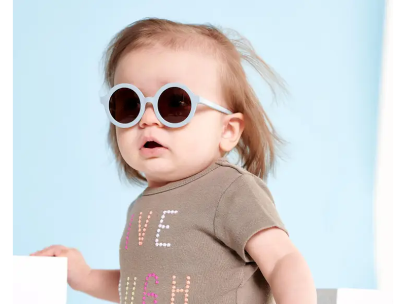Babiators, LLC Euro Round Into the Mist Blue Sunglasses 3-5 Years