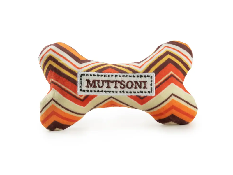 Haute Diggity Dog Muttsoni Bone Squeaker Dog Toy