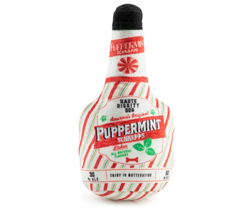 Puppermint Schnapps Bottle Christmas Dog Toys