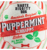 Haute Diggity Dog Puppermint Schnapps Bottle Christmas Dog Toys