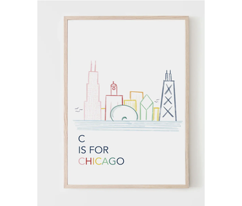 11x14 C is For Chicago Print