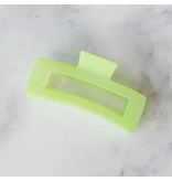 Tiepology Jumbo 5 Inch Square Hair Clip Ice Lime