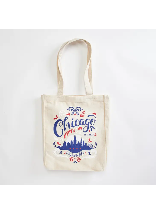 Chicago City by the Lake Natural Tote Bag