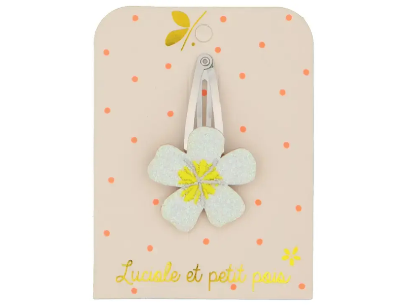 Luciole et Petit Pois Frangipani flower hair clip