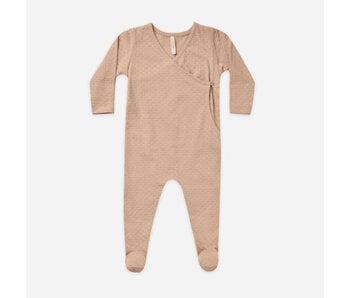 Blush Pointelle Wrap Footie