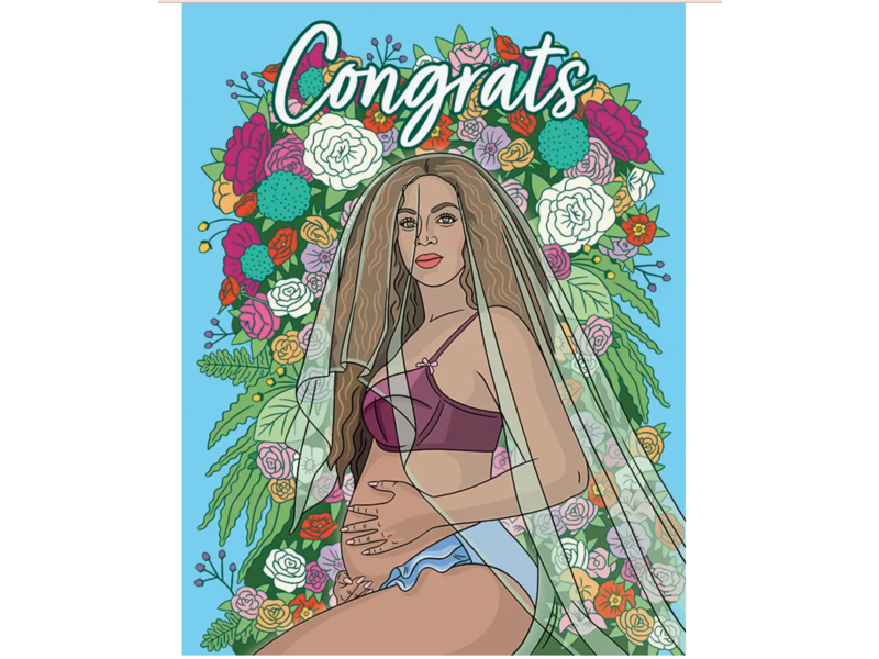 The Found Beyonce Congrats On Your Bey-B Baby Card