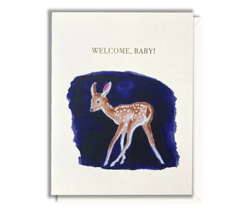 Fawn Baby Card - Foil Card