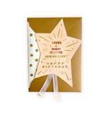 The First Snow You Are A Shining Light Happy Birthday Greeting Card