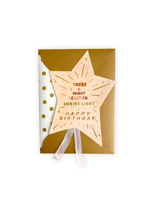 You Are A Shining Light Happy Birthday Greeting Card