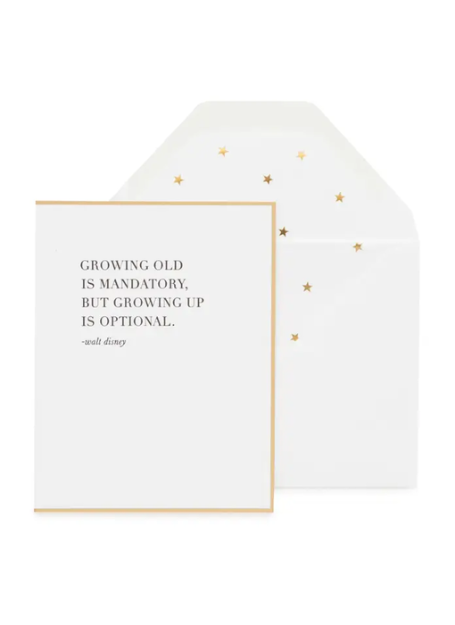 Growing Up Is Optional Greeting Card