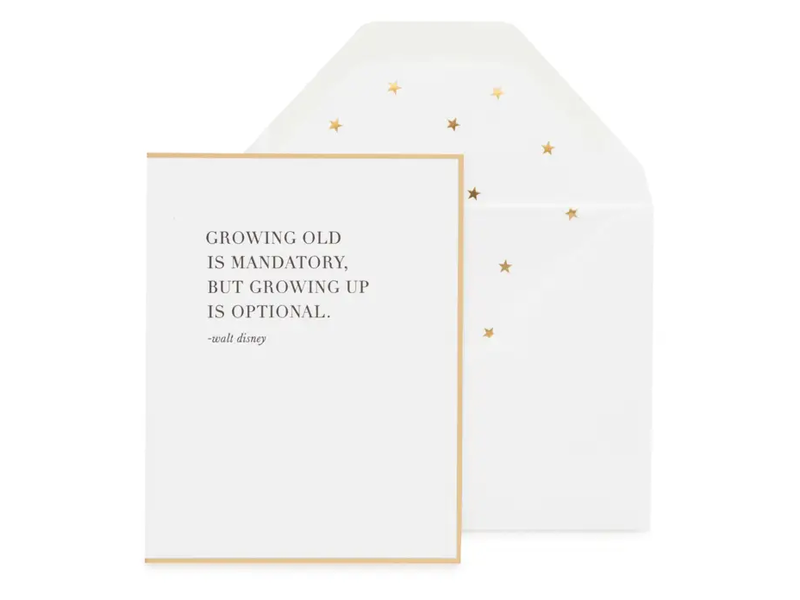 Sugar Paper Growing Up Is Optional Greeting Card