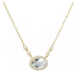Kamaria Aura Aquamarine Gemstone Necklace