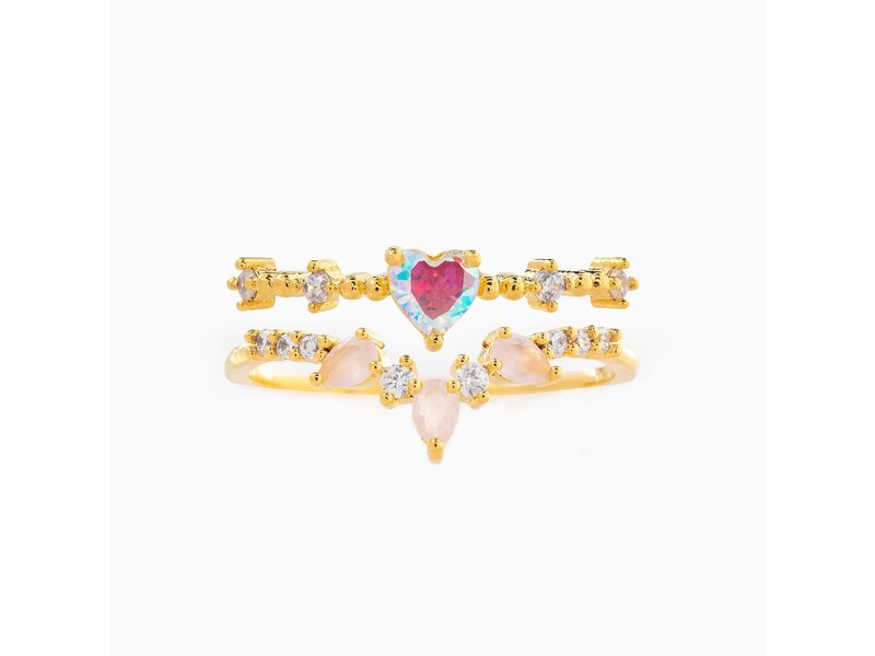 Girls Crew One Sweet Love Rings - Gold