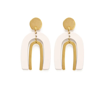 Arches Earrings - ivory