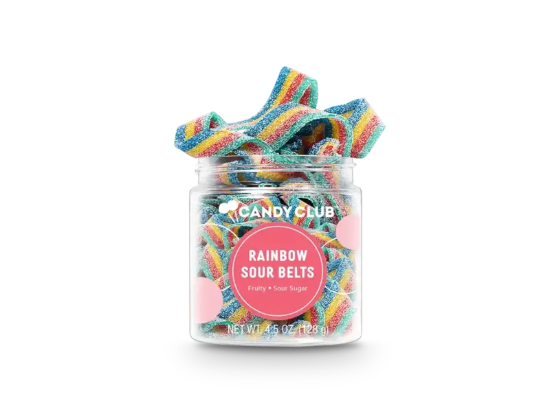 candy club Rainbow Sour Belt Candies
