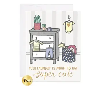 Super Cute Laundry Card