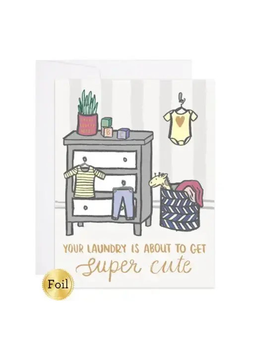 Super Cute Laundry Card