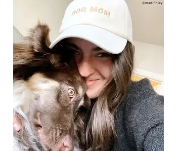 Dog Mom Hat : Ivory