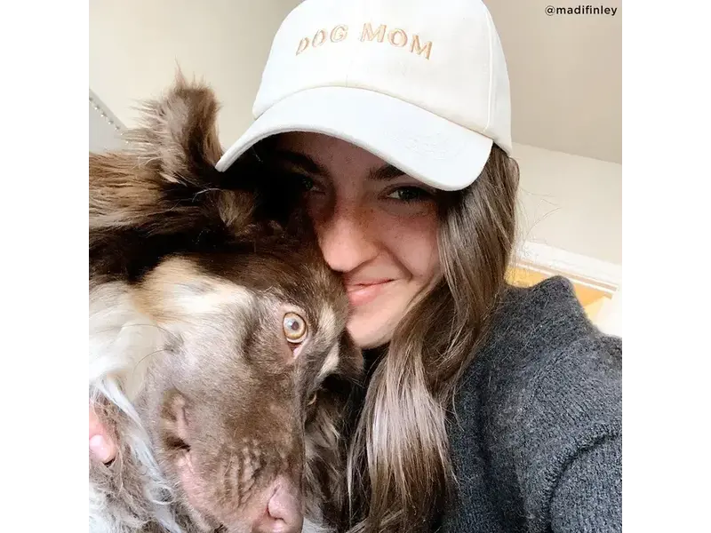 Lucy & Co. Dog Mom Hat : Ivory