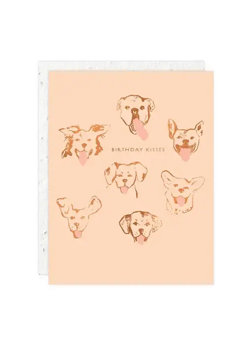 Dog Kisses - Birthday Card
