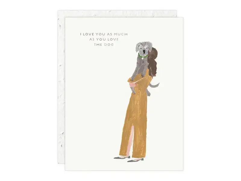 Seedlings Girl and Dog - Love + Friendship Card