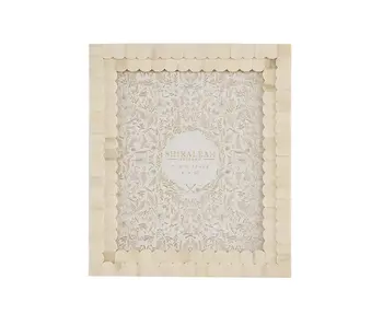 MANSOUR SCALLOPED 8 X 10 GALLERY FRAME, IVORY